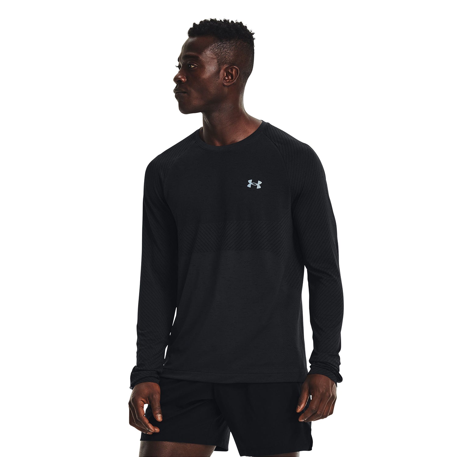Polera manga larga UA Seamless Run para hombre