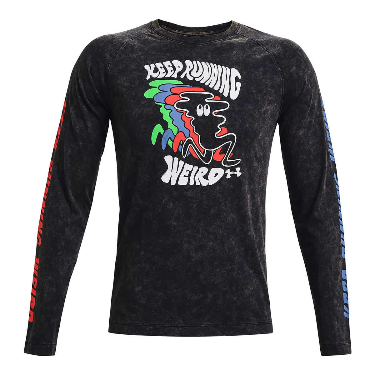 Polera manga larga UA Keep Run Weird para hombre