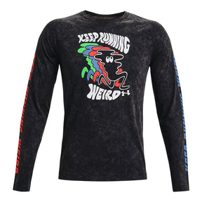 Polera manga larga UA Keep Run Weird para hombre
