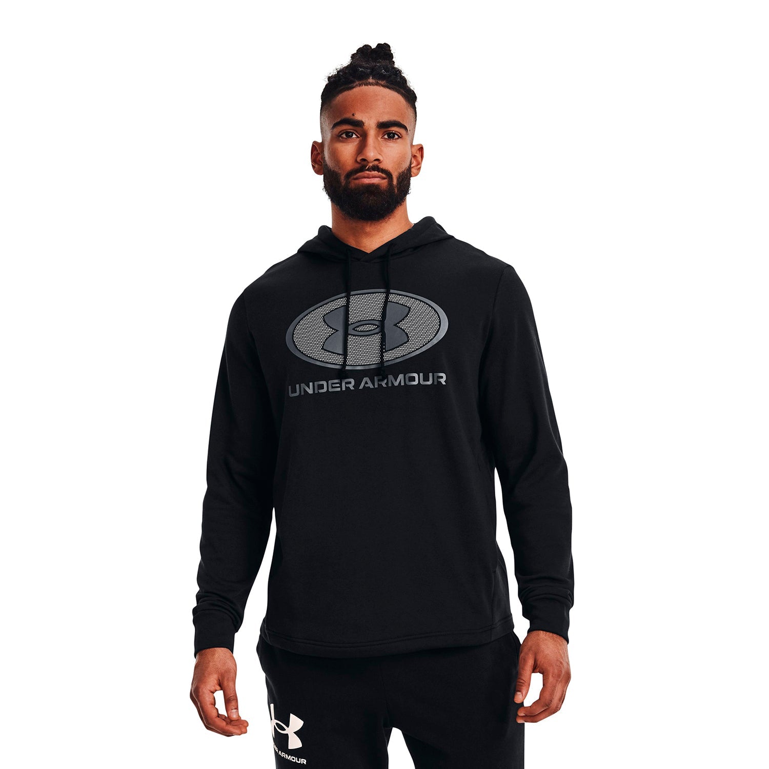 Poleron con gorro UA Rival Terry para hombre