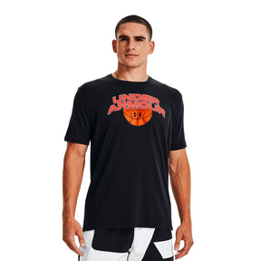 Polera UA Basketball Branded Wordmark para hombre