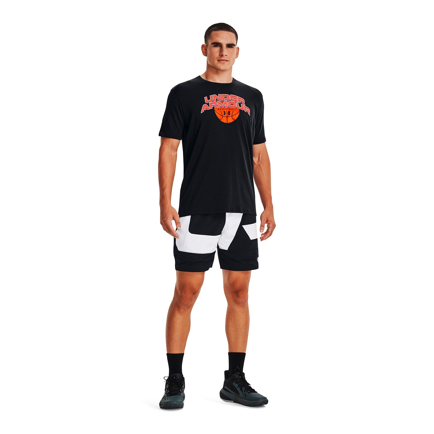 Polera UA Basketball Branded Wordmark para hombre