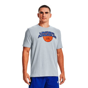 Polera UA Basketball Branded Wordmark para hombre