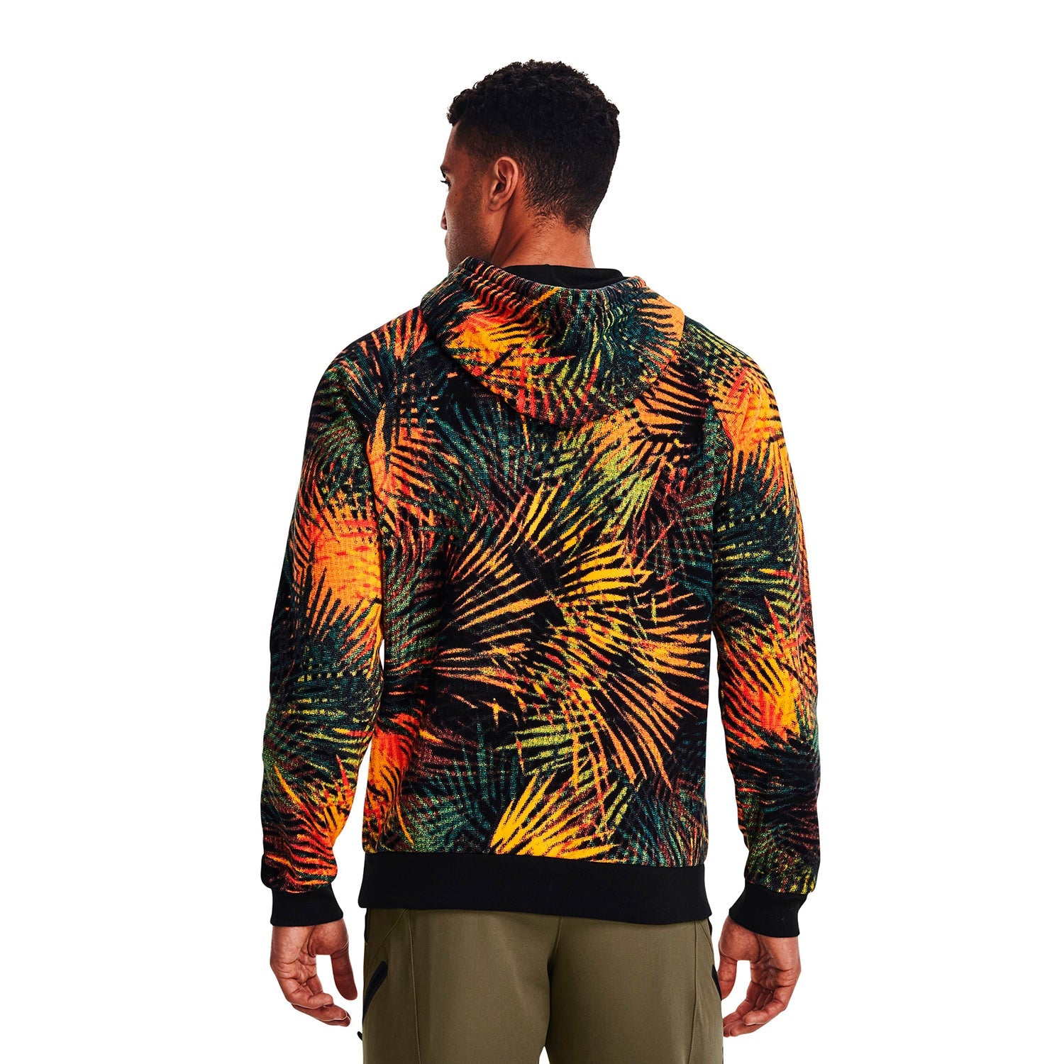 Polerón UA Rival Fleece Sport Palm para hombre