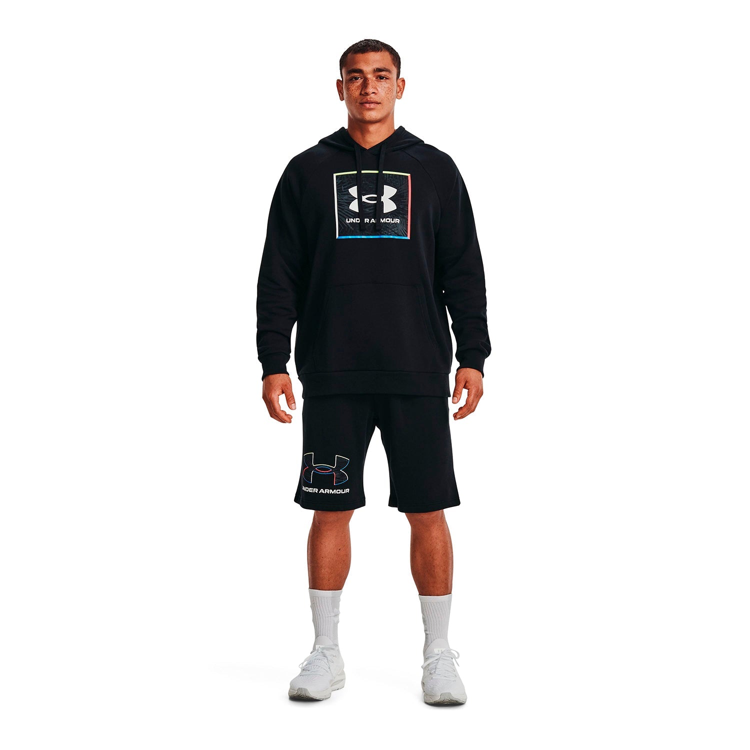 Shorts UA Rival Fleece Graphic para hombre