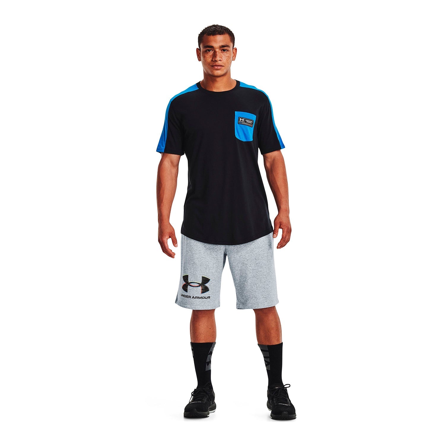 Shorts UA Rival Fleece Graphic para hombre