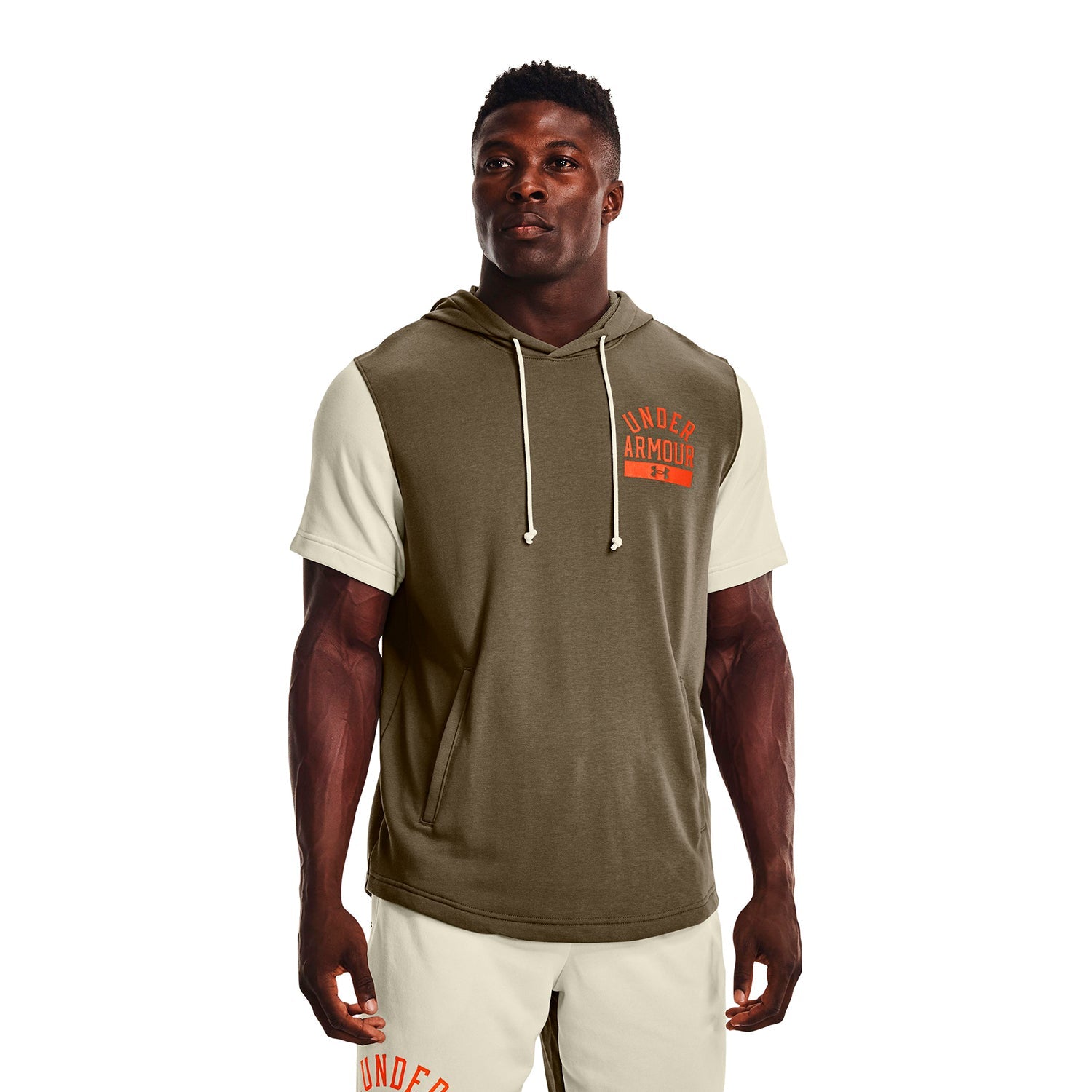 Polera UA Rival Terry Colorblock para hombre