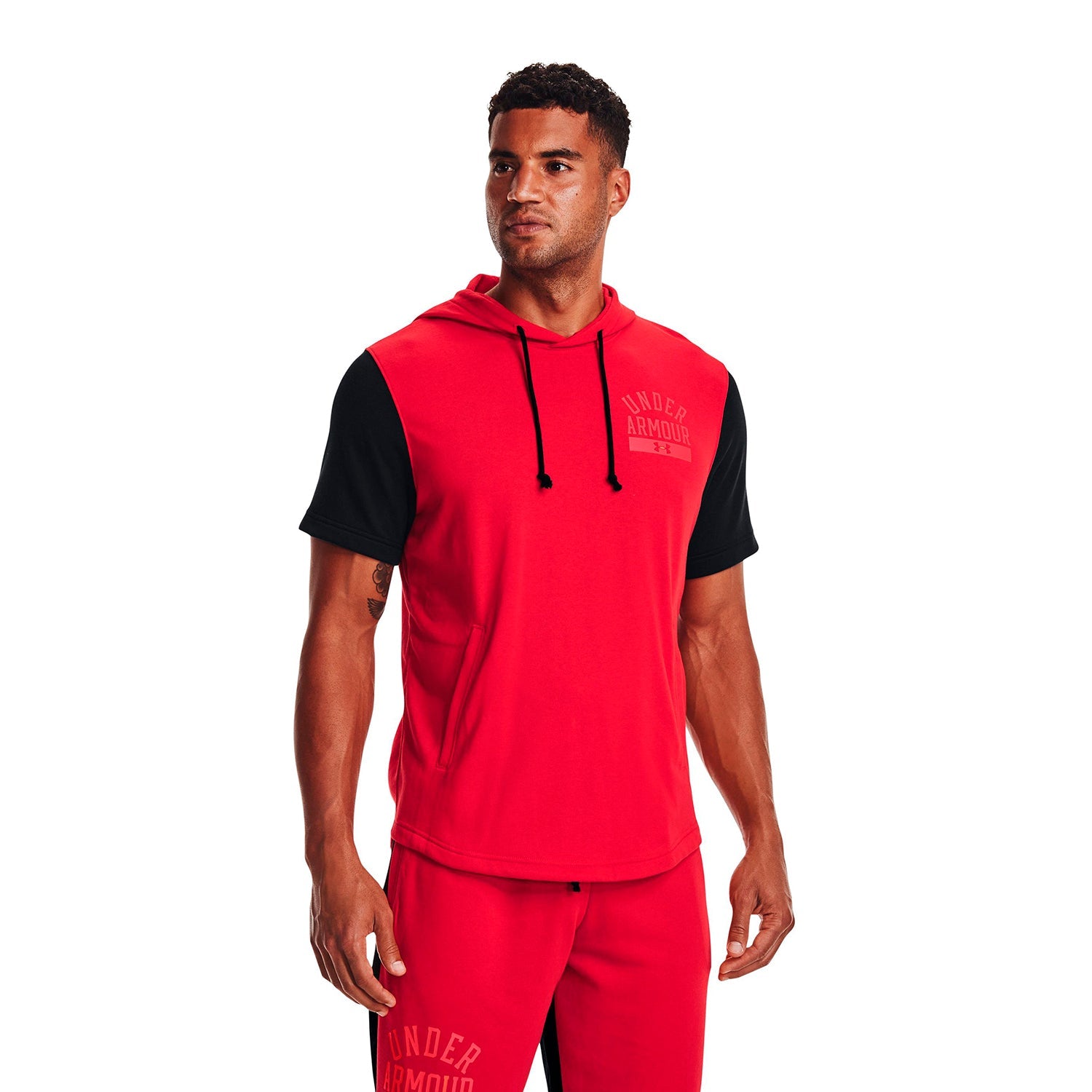 Polera UA Rival Terry Colorblock para hombre