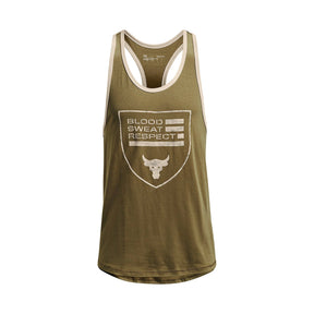 Polera sin managas Project Rock BSR Flag para hombre