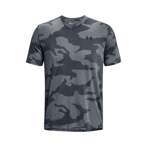Polera manga corta con cuello en V UA Velocity Jacquard para hombre