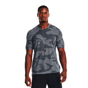 Polera manga corta con cuello en V UA Velocity Jacquard para hombre