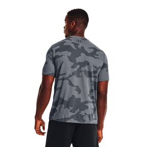 Polera manga corta con cuello en V UA Velocity Jacquard para hombre