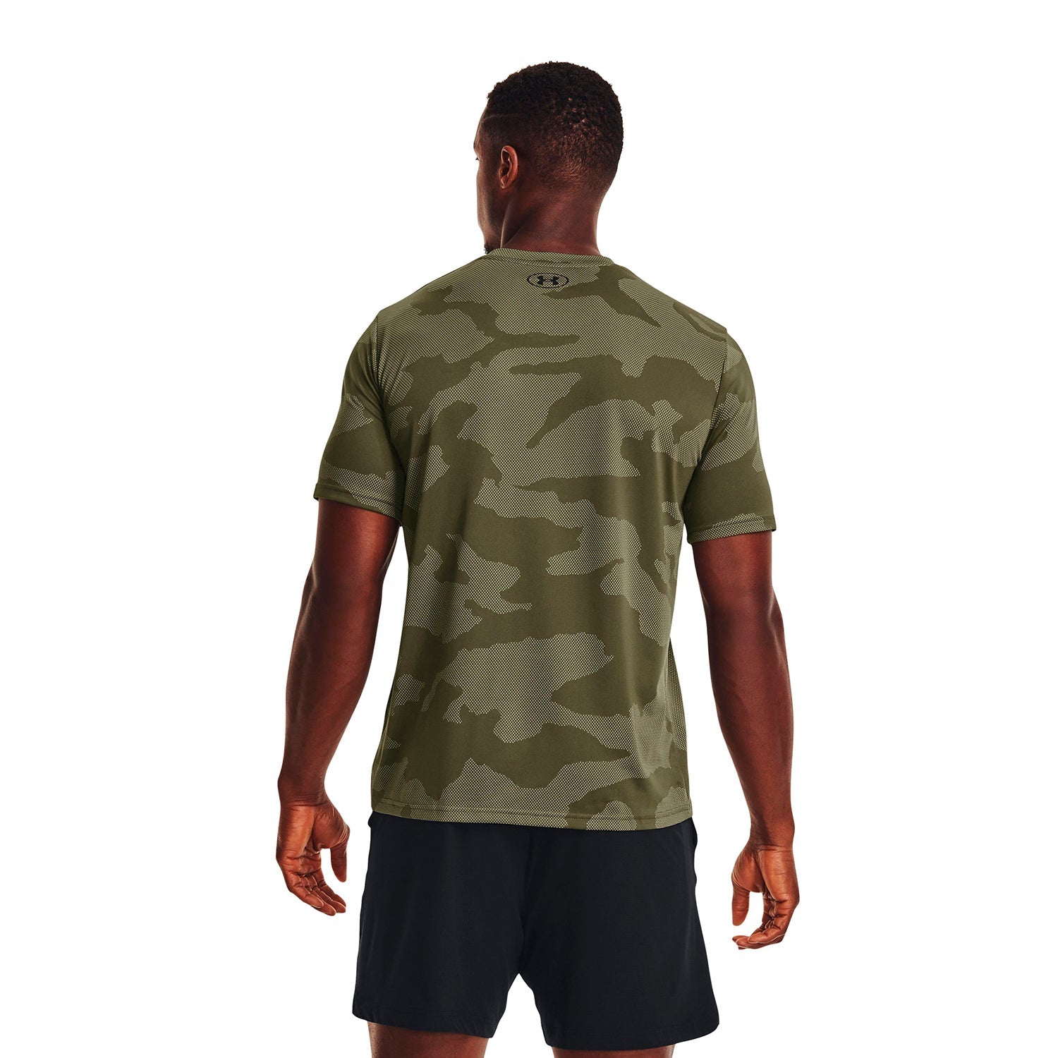 Polera manga corta con cuello en V UA Velocity Jacquard para hombre