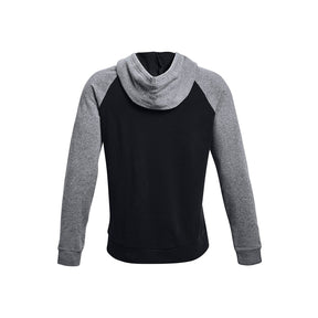 Polerón con gorro UA Rival Fleece Wordmark Colorblock para hombre