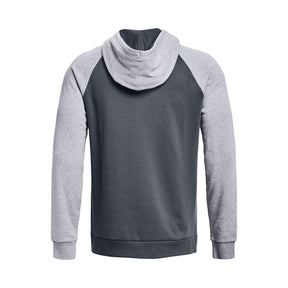 Polerón con gorro UA Rival Fleece Wordmark Colorblock para hombre