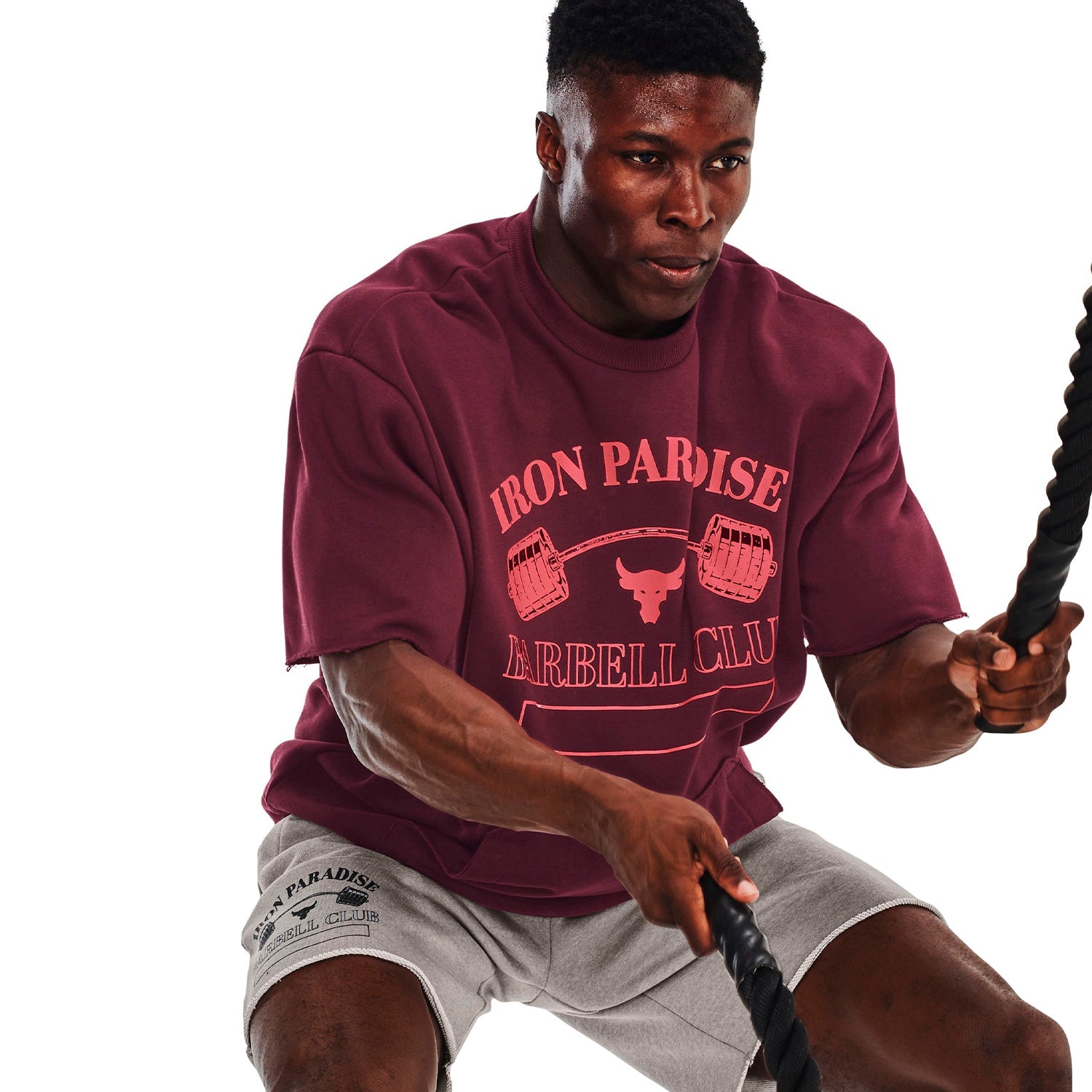 Polera Project Rock Home Gym Heavyweight Crew para hombre