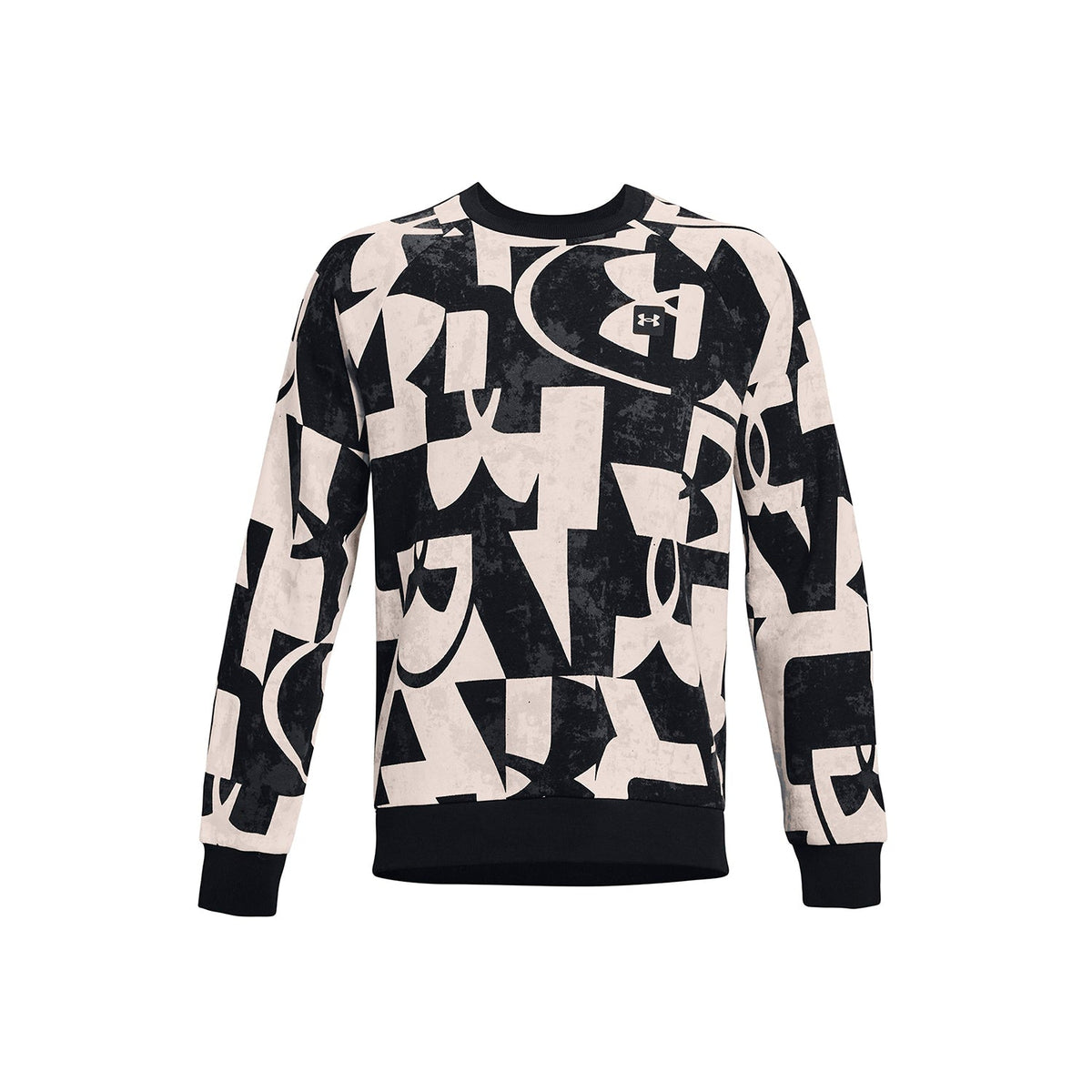 Polerón UA Rival Fleece Macro Branded Crew para hombre