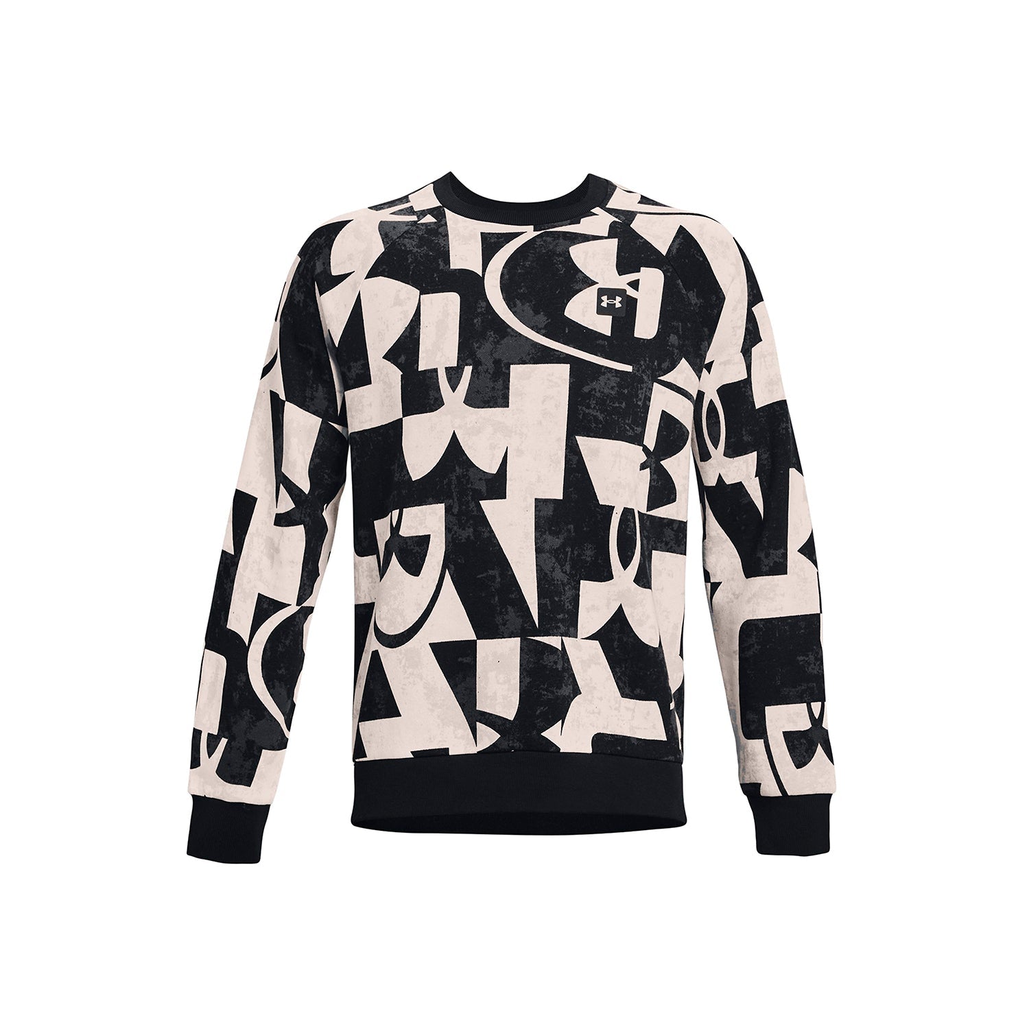 Polerón UA Rival Fleece Macro Branded Crew para hombre