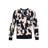 Polerón UA Rival Fleece Macro Branded Crew para hombre