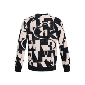 Polerón UA Rival Fleece Macro Branded Crew para hombre