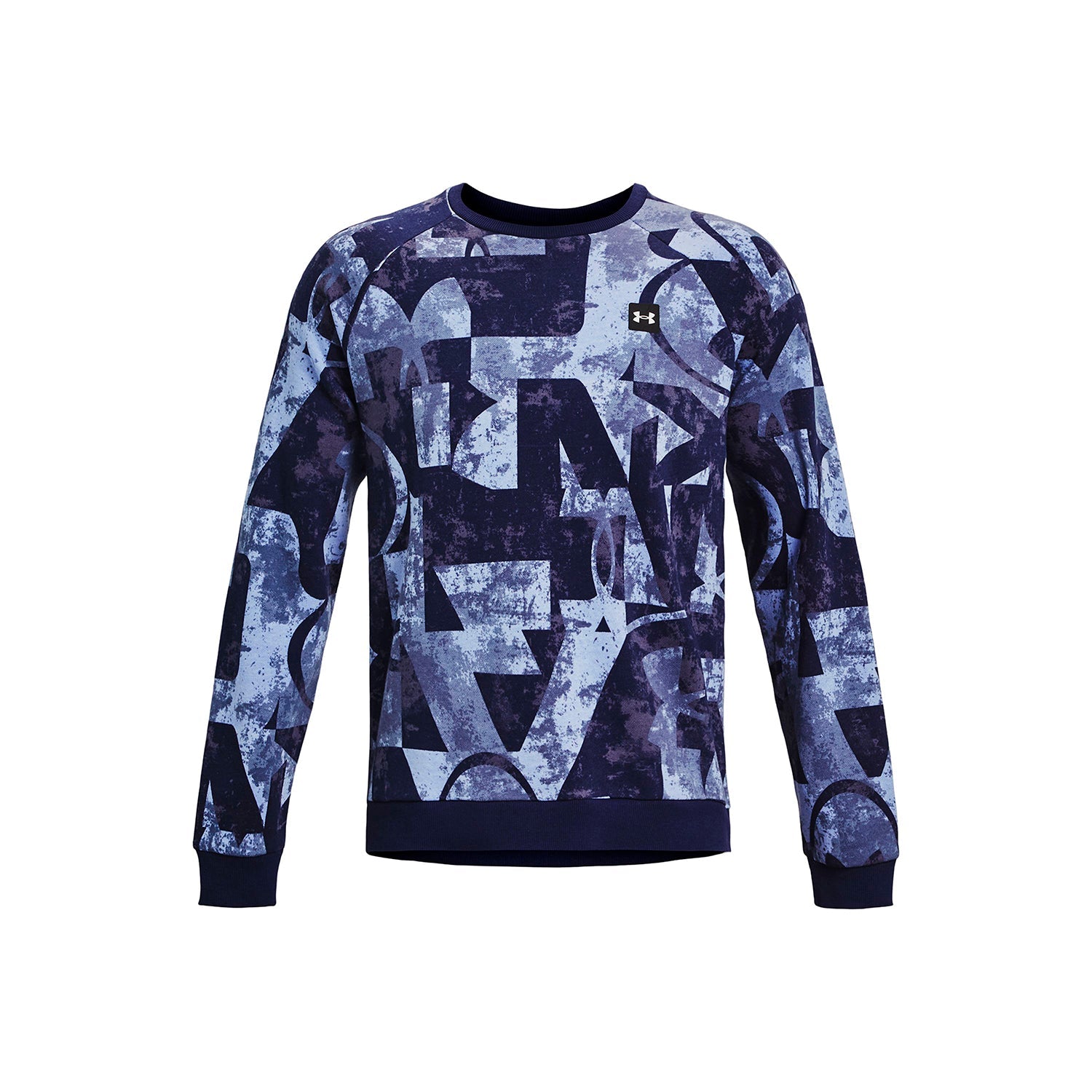 Polerón UA Rival Fleece Macro Branded Crew para hombre