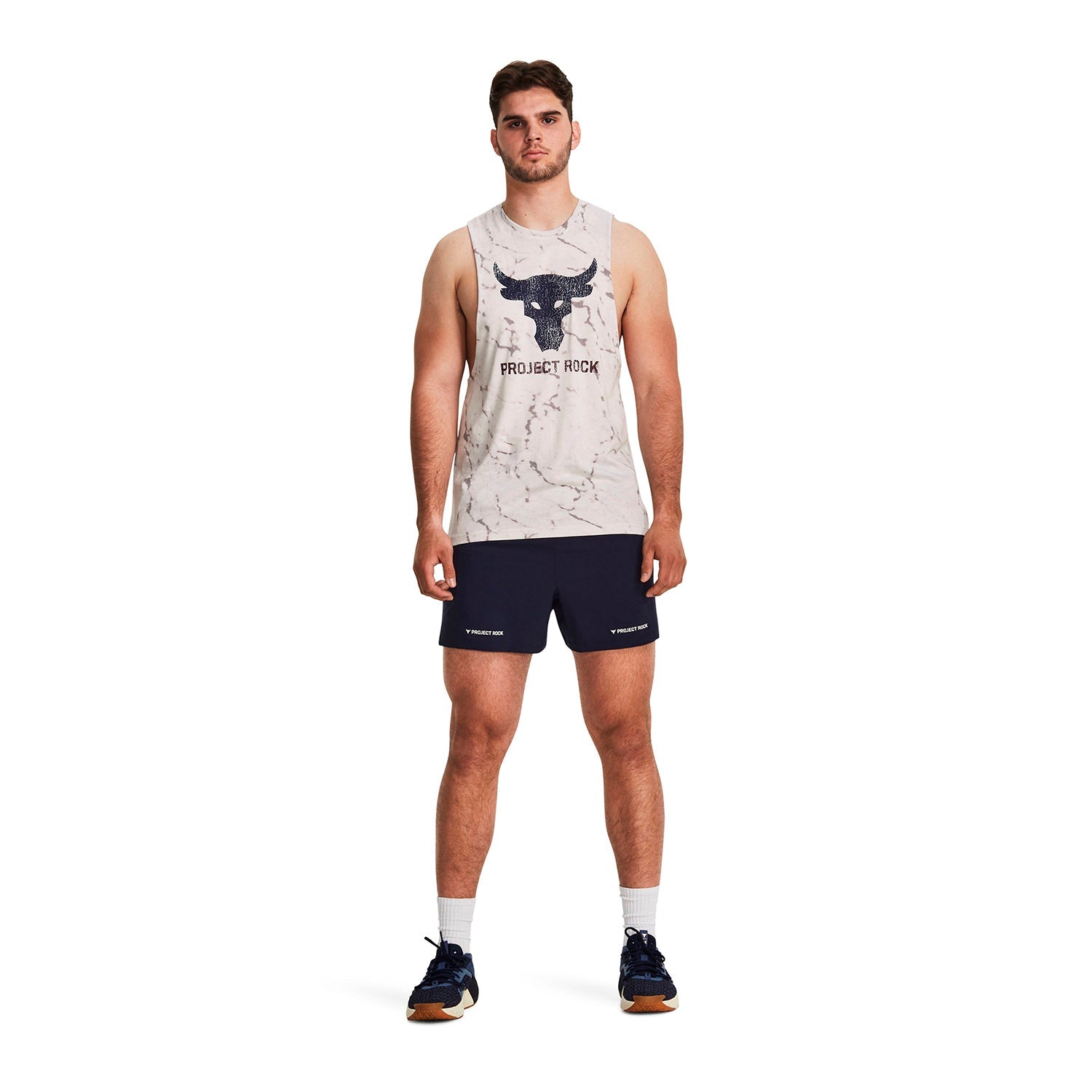 Polera sin mangas Project Rock Brahma Bull para hombre Under Armour