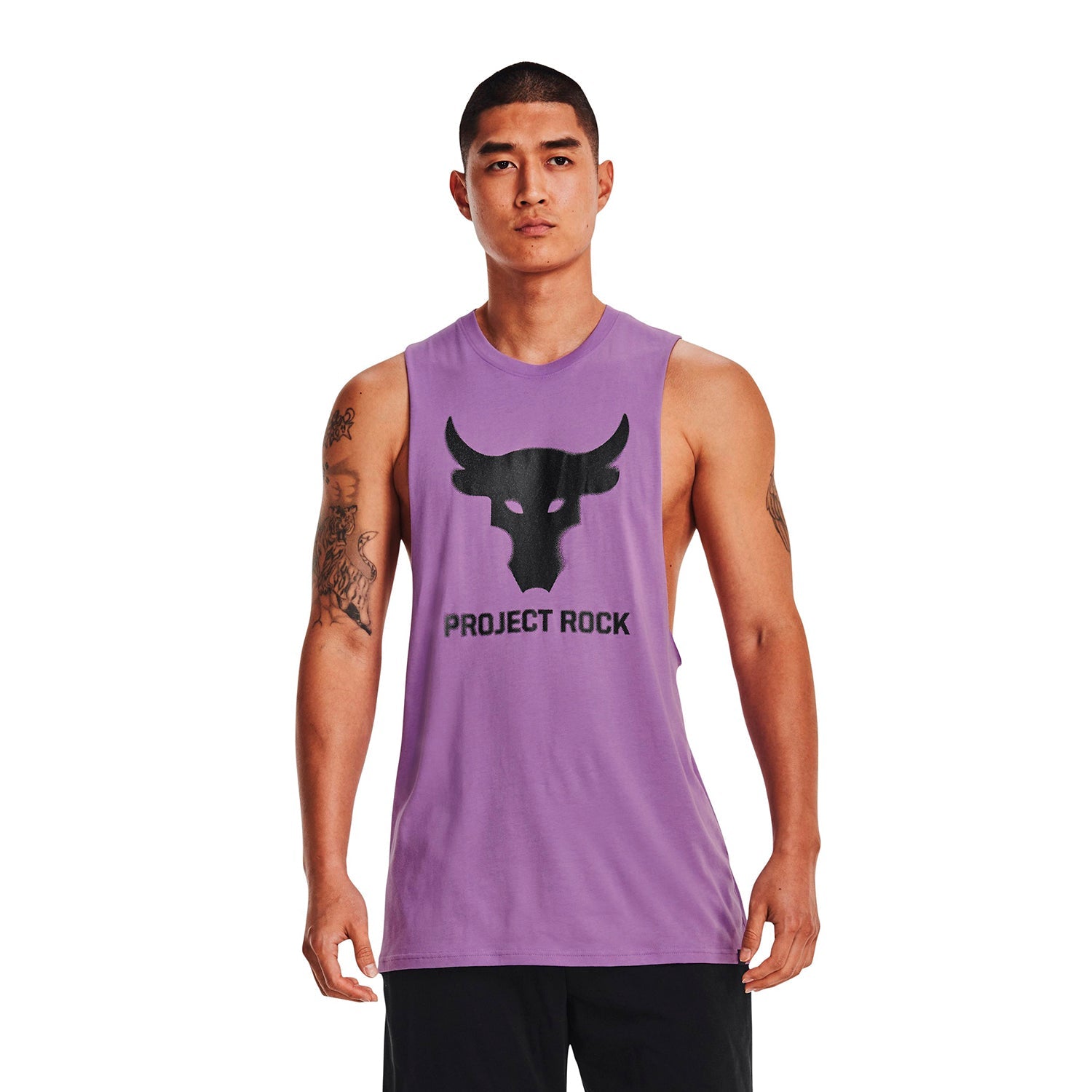 Polera sin mangas Project Rock Brahma Bull para hombre Under Armour