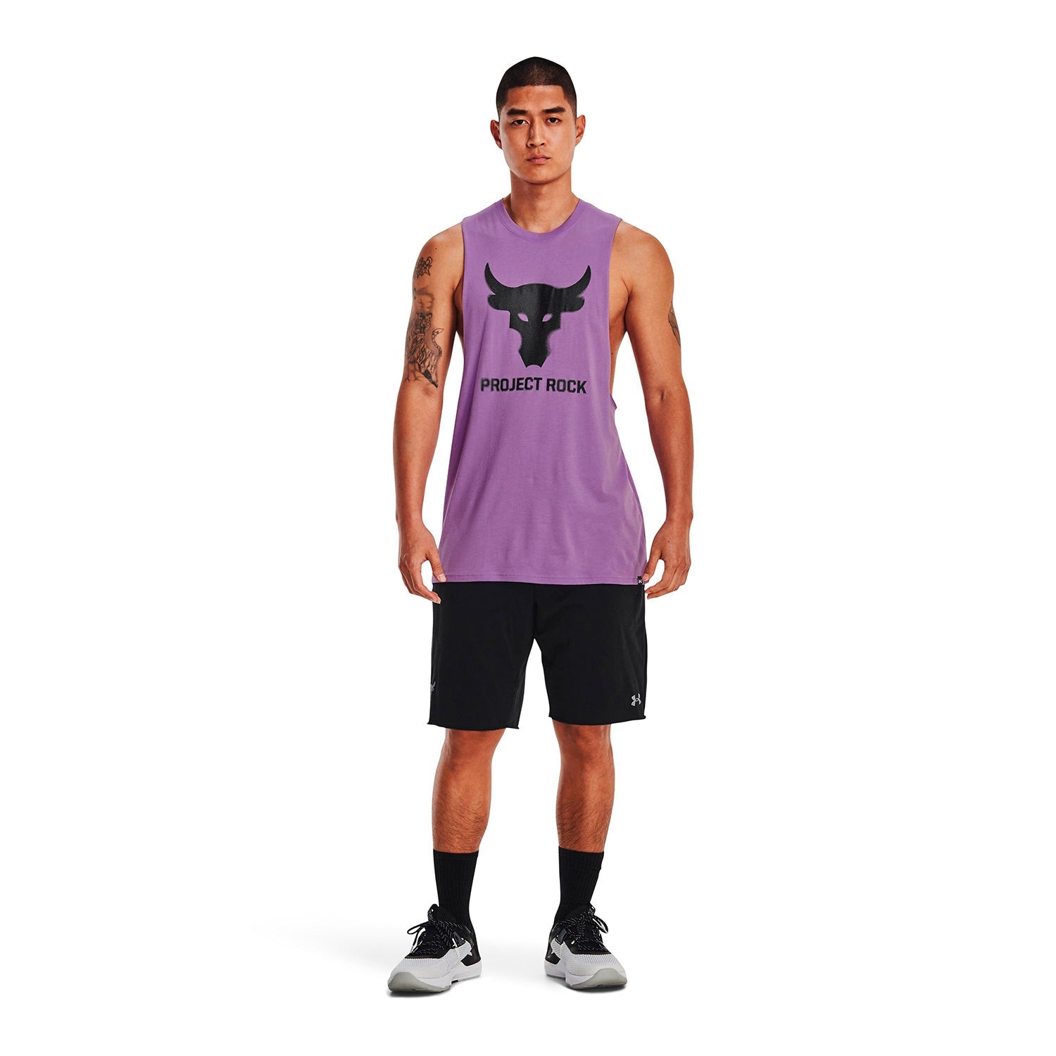 Polera sin mangas Project Rock Brahma Bull para hombre Under Armour