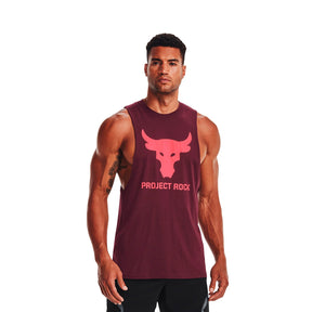 Polera sin mangas Project Rock Brahma Bull para hombre Under Armour
