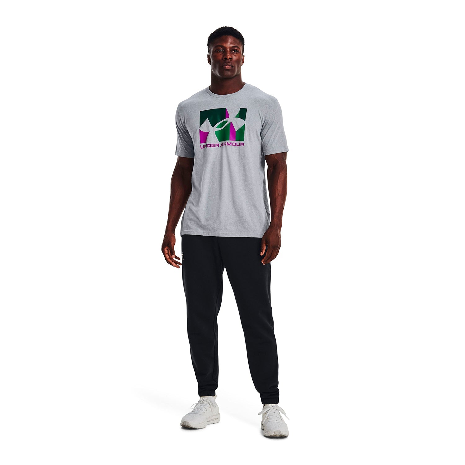 Polera manga corta UA Multicolor para hombre
