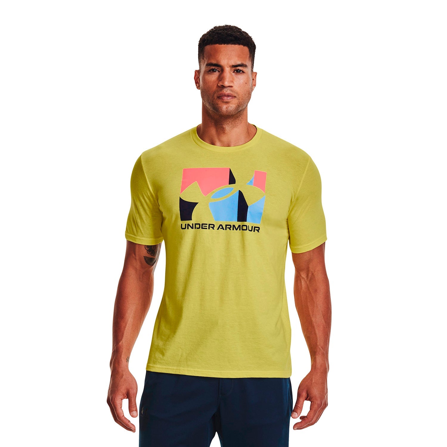 Polera manga corta UA Multicolor para hombre