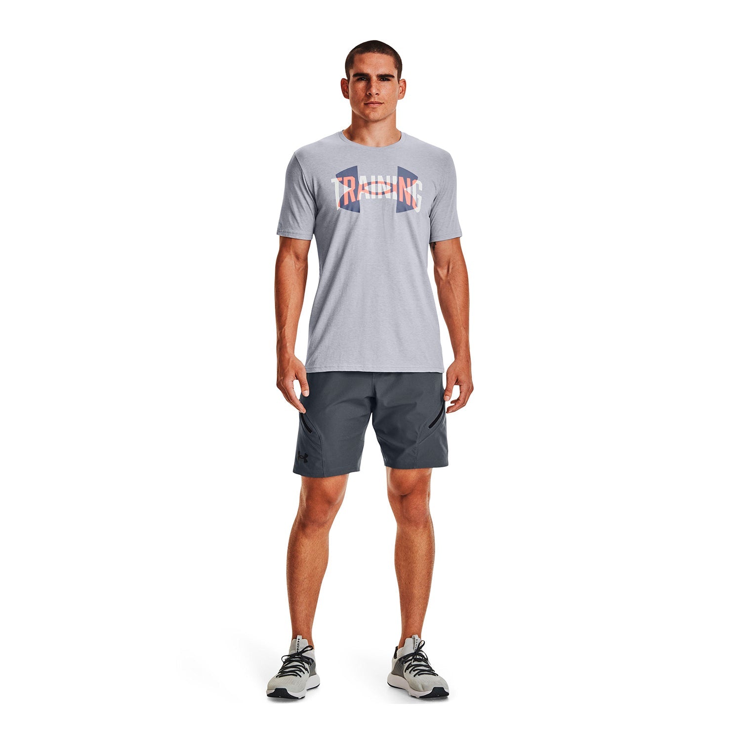 Polera manga corta UA Training Overlay para hombre