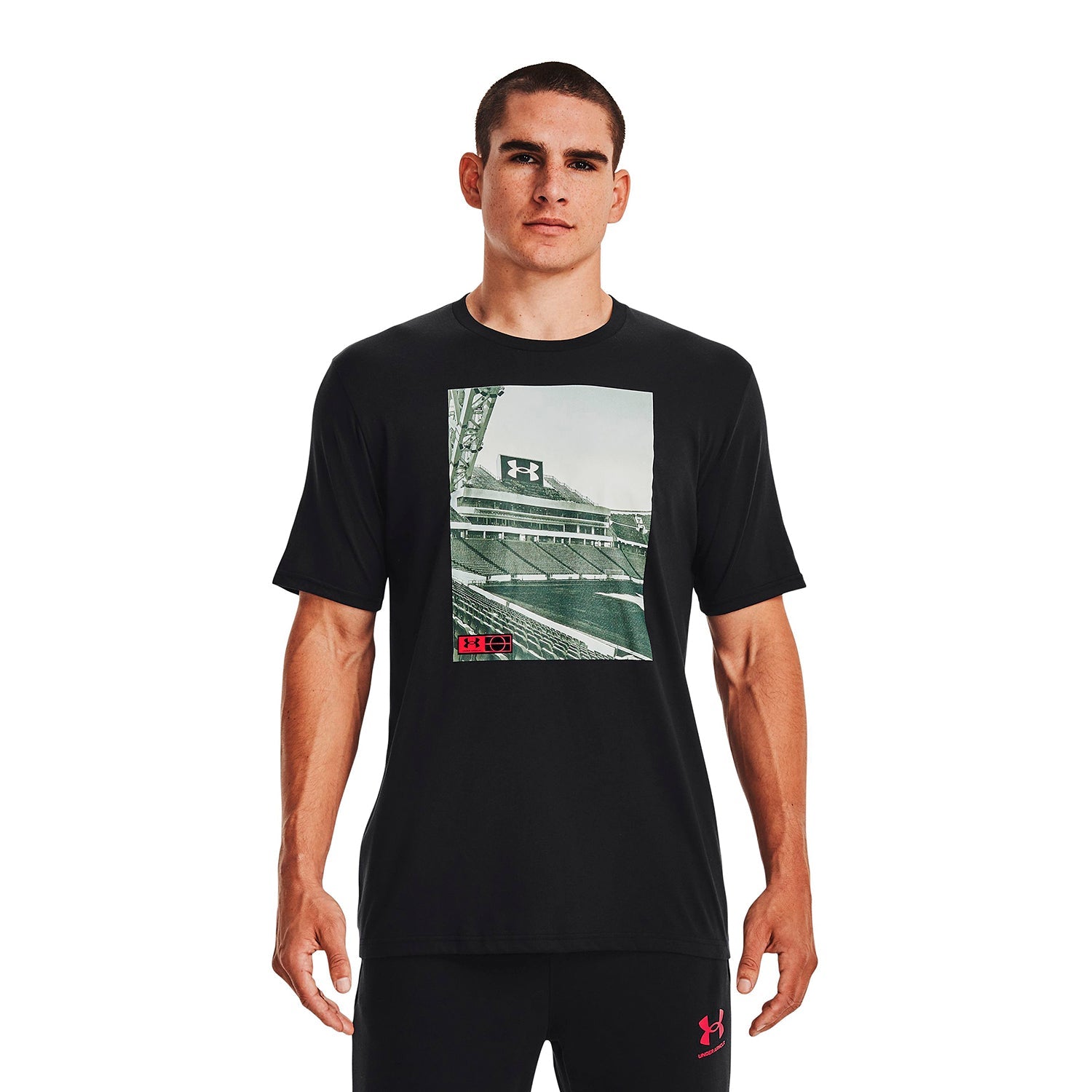 Polera manga corta UA Photoreal Field GF para hombre