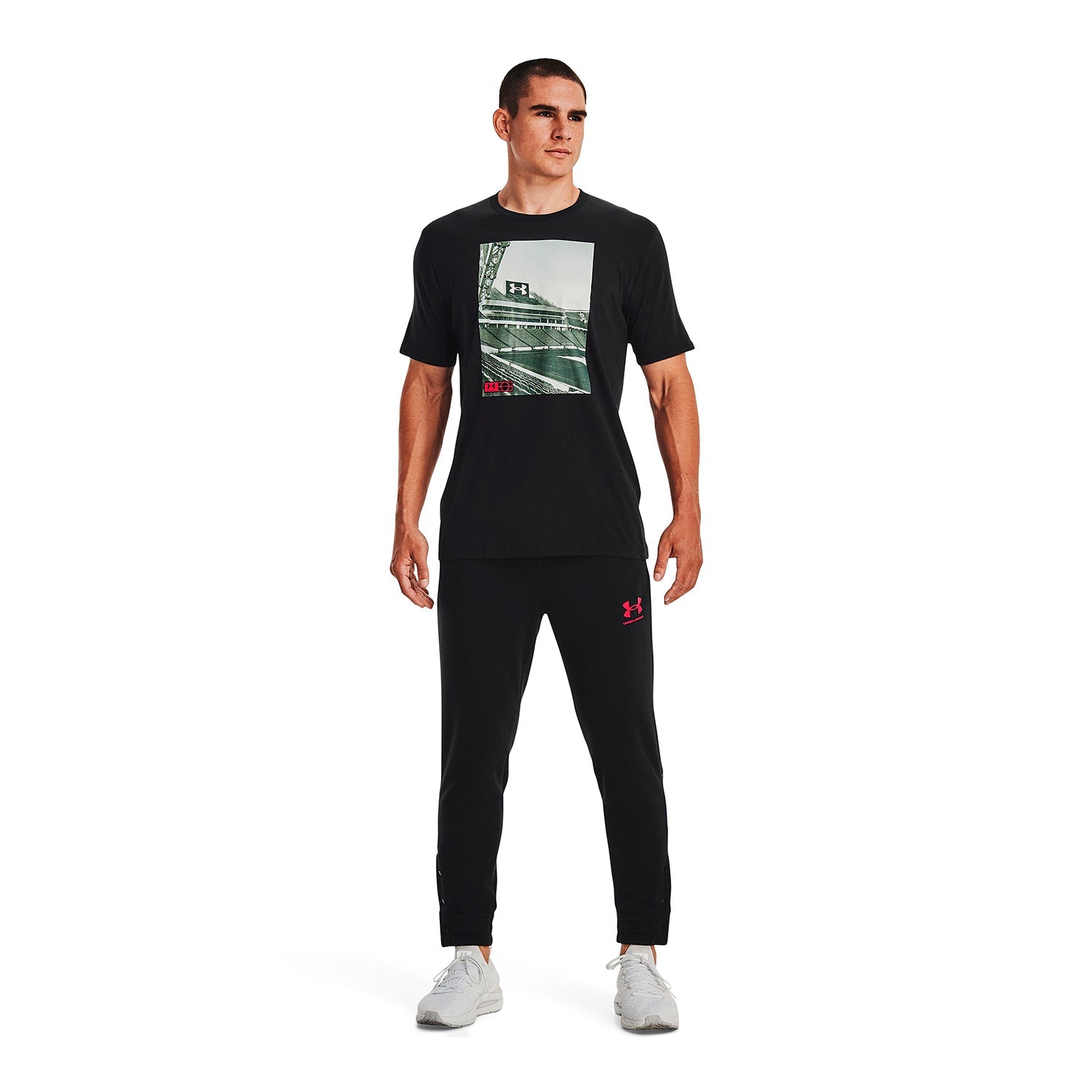 Polera manga corta UA Photoreal Field GF para hombre