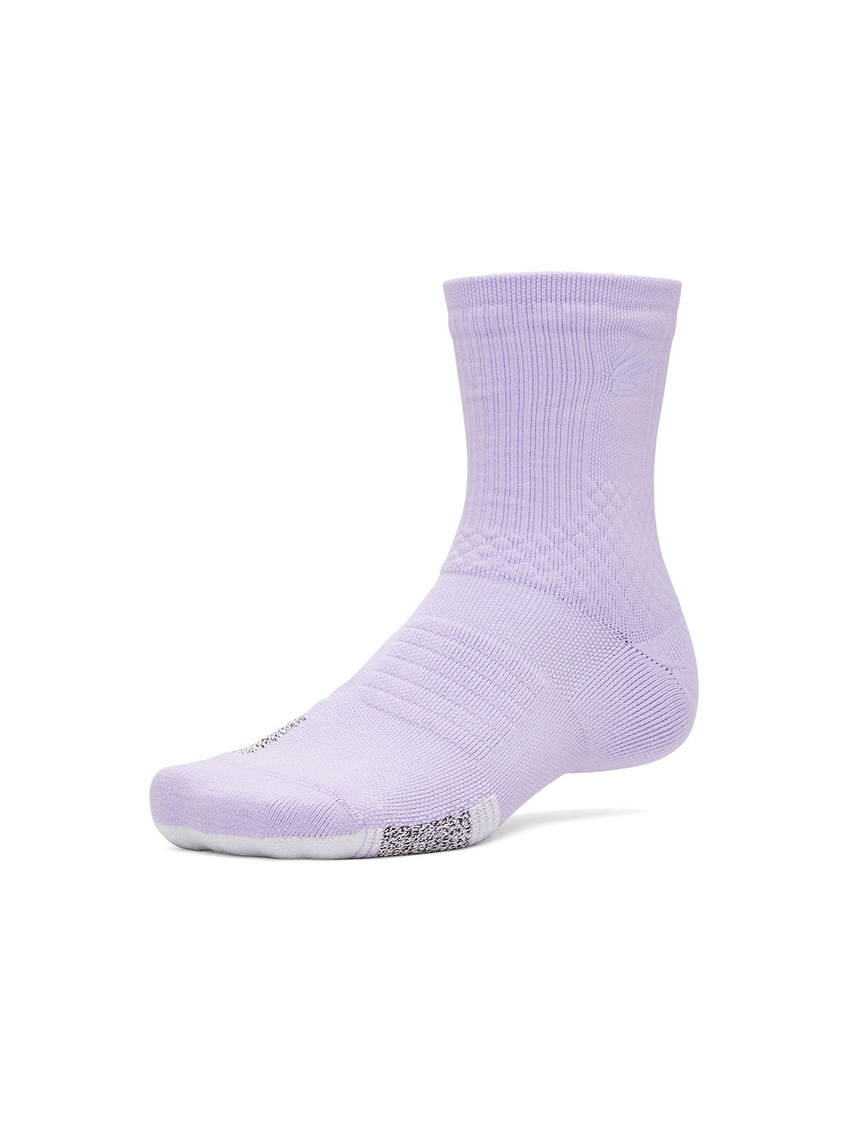 Calcetines Basketball Unisex Curry ArmourDry Playmaker Mid-Crew Morado Under Armour