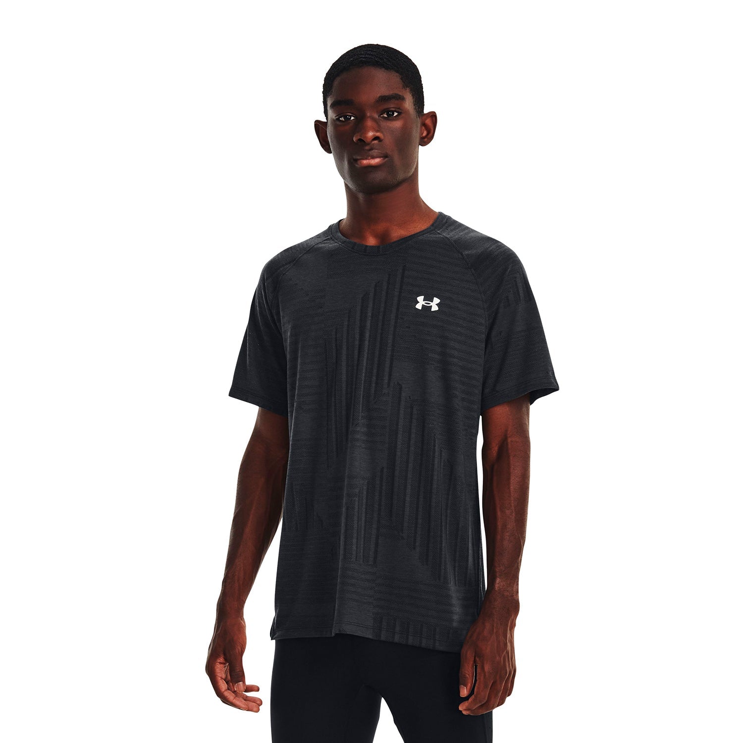 Polera manga corta UA Streaker Deco Diamond para hombre