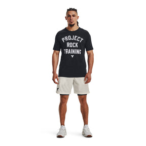 Polera manga corta UA Project Rock Training para hombre