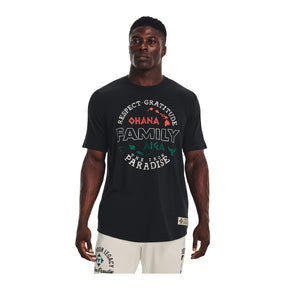 Polera manga corta UA Project Rock Family para hombre