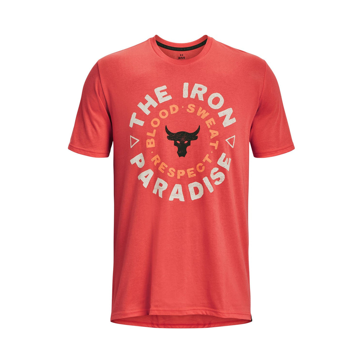 Polera manga corta UA Project Rock Iron Circle para hombre