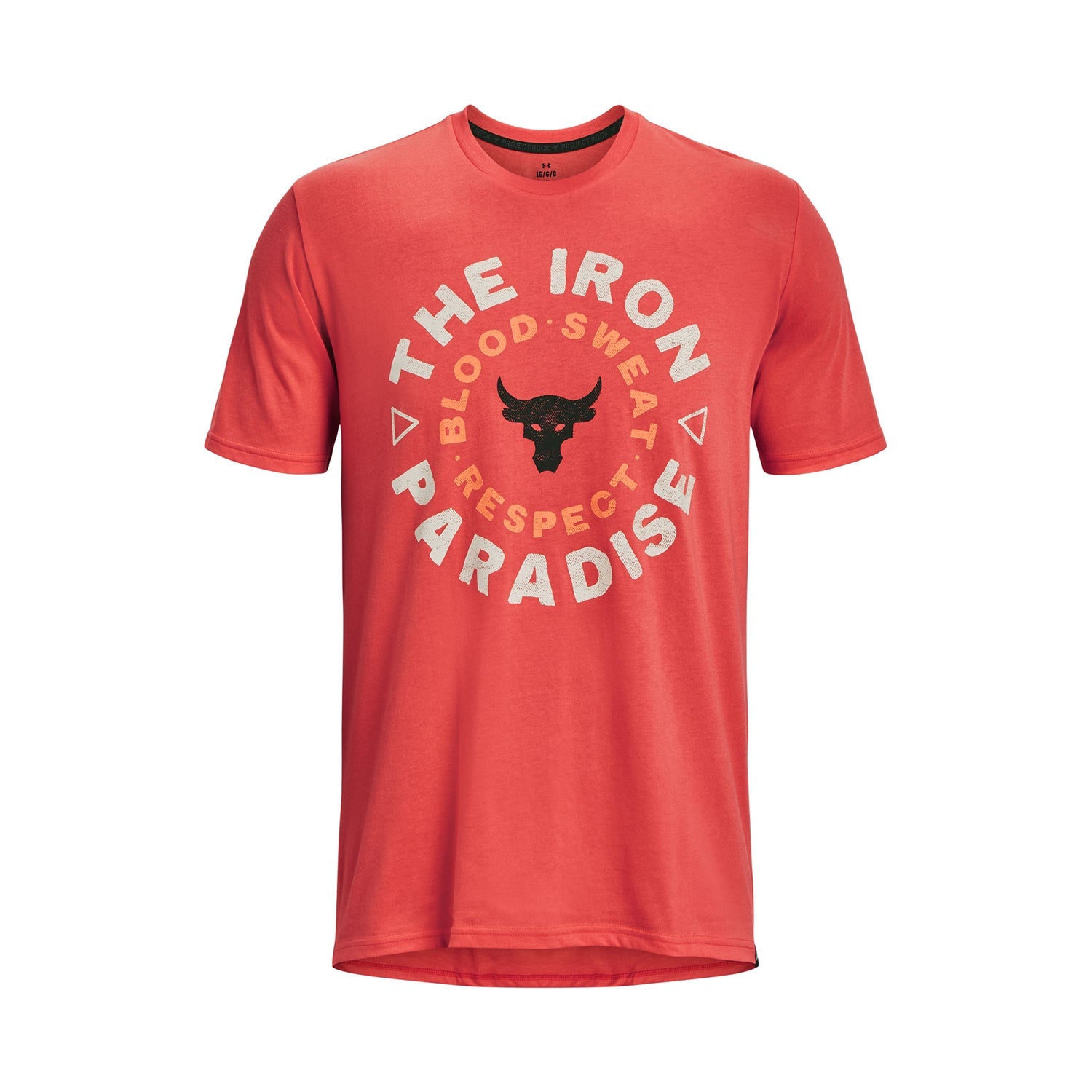 Polera manga corta UA Project Rock Iron Circle para hombre