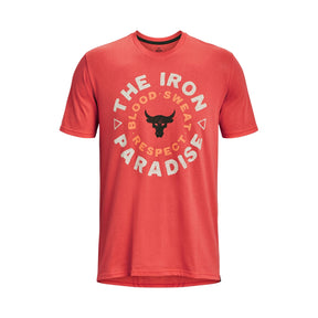 Polera manga corta UA Project Rock Iron Circle para hombre