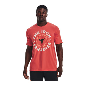 Polera manga corta UA Project Rock Iron Circle para hombre