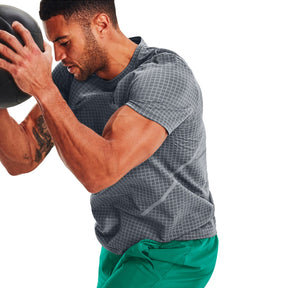 Polera manga corta Seamless Grid para hombre Under Armour