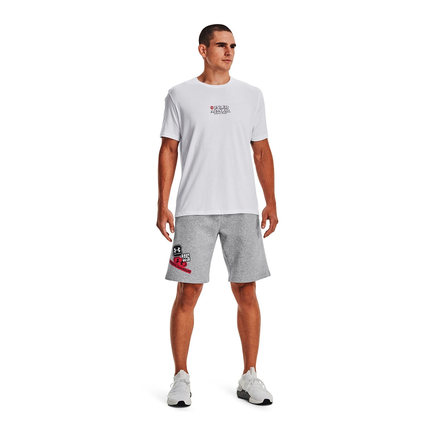 Shorts UA Rival Fleece Graphic Shorts para hombre