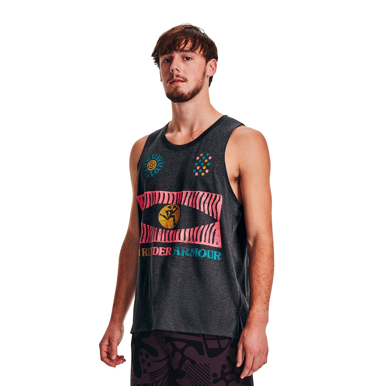 Polera sin mangas UA We Run In Peace para hombre