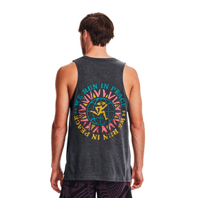 Polera sin mangas UA We Run In Peace para hombre