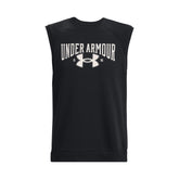 Polera sin mangas UA Rival Fleece Crew para hombre