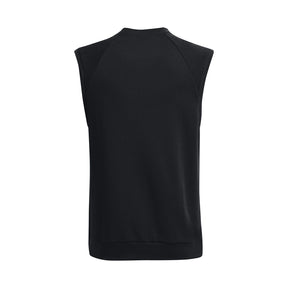Polera sin mangas UA Rival Fleece Crew para hombre