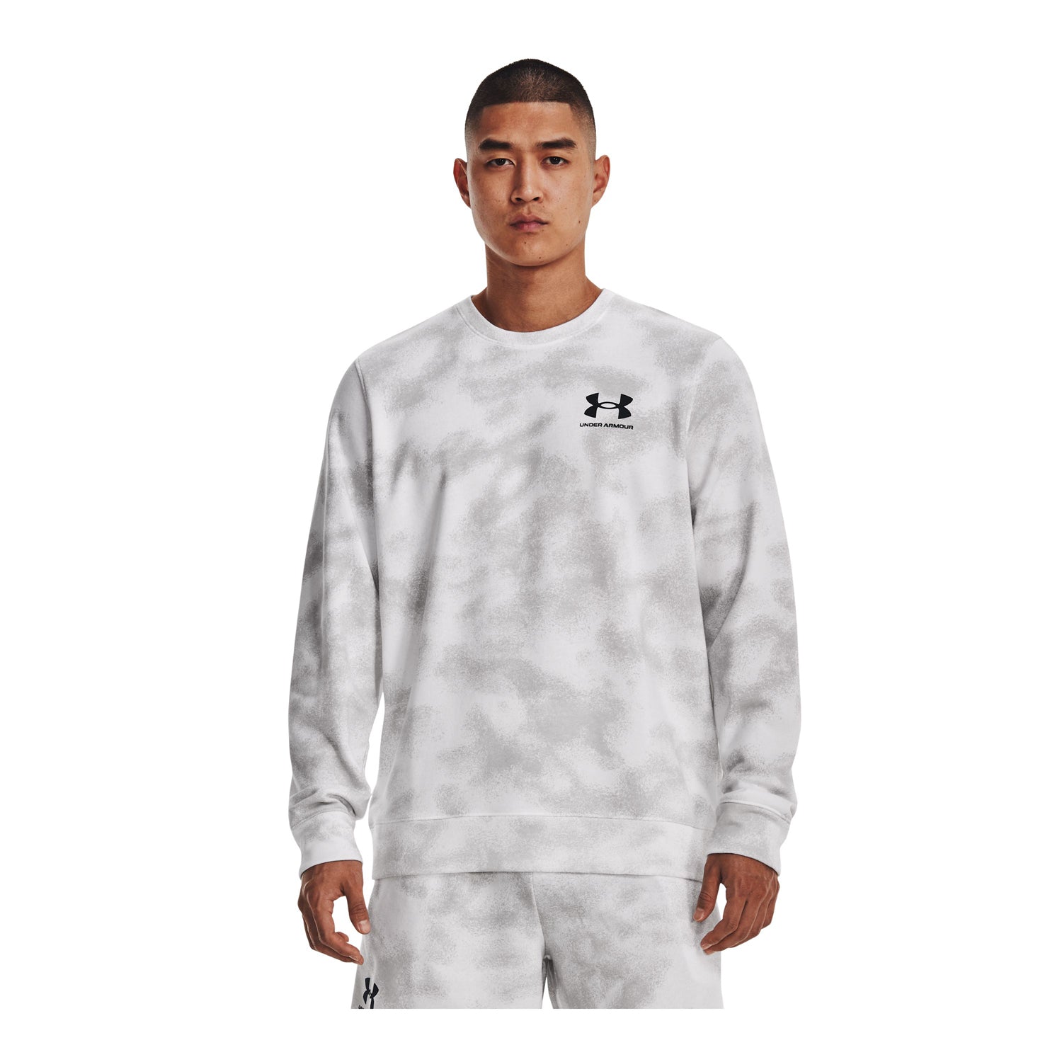 Polera UA Rival Terry Novelty Crew para hombre