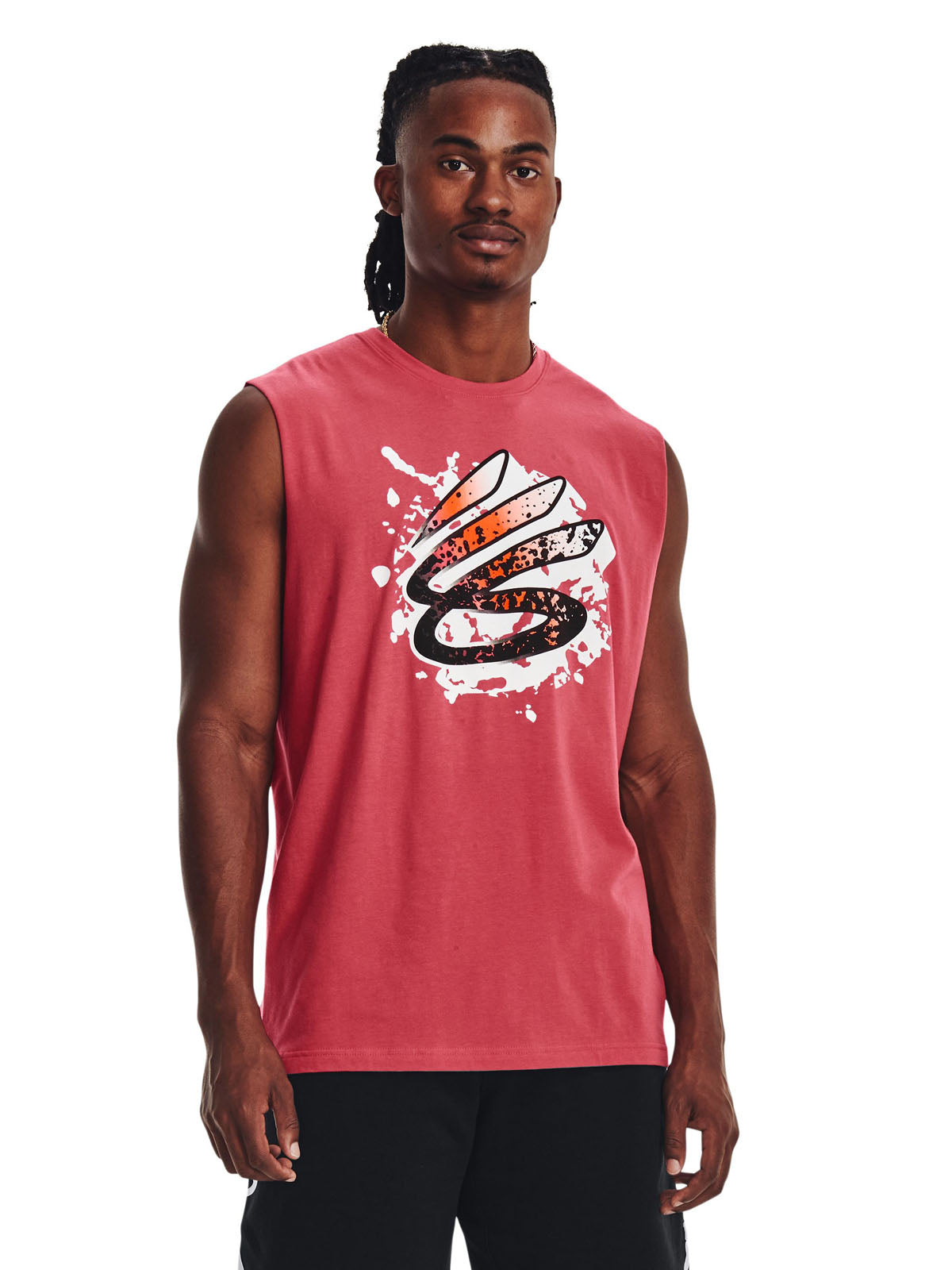 Polera UA sin mangas Curry  para hombre